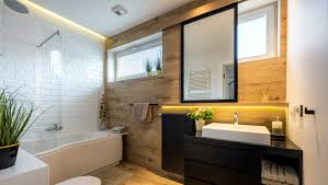 a shower and bath in a small bathroom
