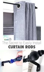 easily install curtain rods