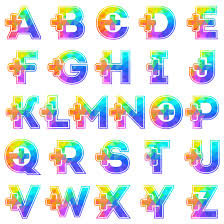 initial a z monogram alphabet with a