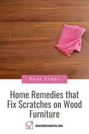 how to fix scratches on wood furniture