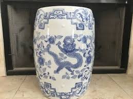 Vintage Chinese Dragon Porcelain Blue