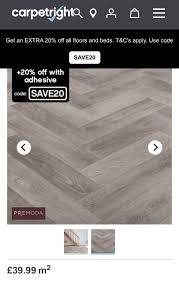 grey wood effect vinyl flooring 4 8 m2