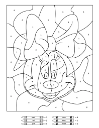 Great gift for your favorite minnie mouse enthusiast! Free Disney Color By Number Printables For Kids