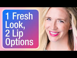 summer makeup look with 2 lip options