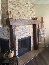 Fireplace Mantel Antique Wood