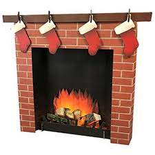 3d fireplace wall decal