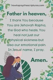 a healing prayer for our son