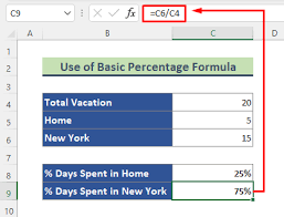 calculate percene of time in excel