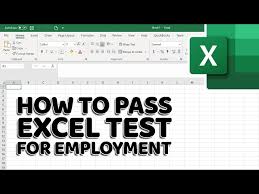 How To Pass Excel Assessment Test For
