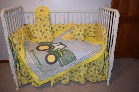 new crib bedding set m w john deere