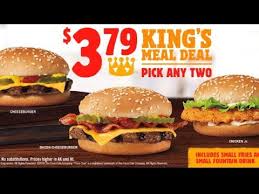 Click on an item to customize with premium ingredients. Burger King Kings Meal Deal Pick Any Two 3 79 Review Youtube