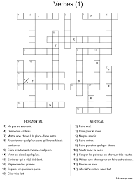 Exercice ludique à imprimer gratuitement pour initier les jeunes enfants aux grilles de mots croisés. Mots Croises Gratuits Pour Enfants Vocabulaire Les Verbes Kids Crossword Puzzles Crossword Puzzles Word Puzzles For Kids