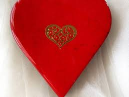 Beautiful Red Heart Wall Hanging Or