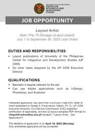 job opportunity the up cids