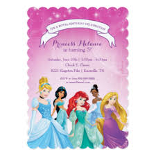 Disney Princess Birthday Invitation