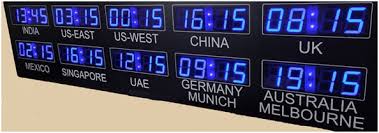 Digital Time Zone Clocks With Gps