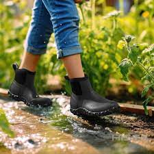 Women S Ankle Rubber Garden Boots Camo W7 Hisea