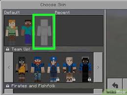 The menu displays 3 skins from each skin. 3 Ways To Change Your Minecraft Skin Wikihow