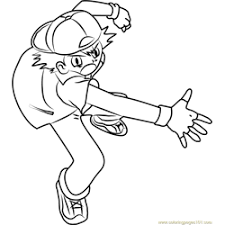 You can print or download these black and white colouring sheets easy. Ash Ketchum Coloring Pages For Kids Printable Free Download Coloringpages101 Com