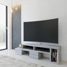 Gray Wood Tv Stand Fits Tvs