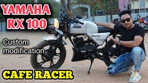 yamaha rx100 modified cafe racer