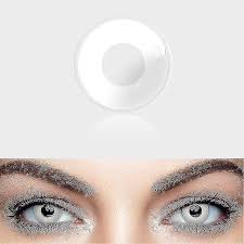 2pcs1pair white contact lenses for