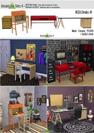 The ikea malm range is well loved and makes a great base for ikea hacks. Around The Sims 4 Custom Content Download Objects Ikea Desks Ps2014 Malm Linnarp