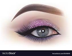 fashion woman eye makeup royalty free