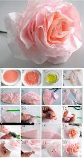 For a modern look use white coffee filters or dye them to add some color to your diy projects. You Are Going To Fall In Love With These Beautiful Coffee Filter Craft Ideas I Should Also Mentio Coffee Filter Crafts Paper Flowers Diy Coffee Filter Flowers