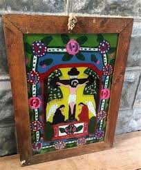 Reverse Glass Painting Vintage