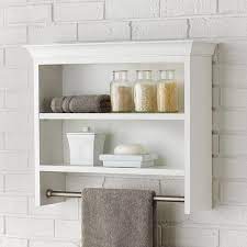 Tier Bathroom Shelf With Towel Bar