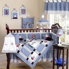 Sailing Baby Boy Crib Quilt Bedding Set