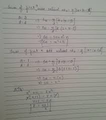 the sum of first n odd natural numbers