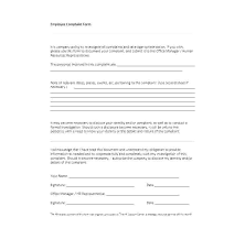Hr Complaint Forms Free Sample Example Format Human