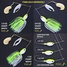 Details About Bassdozer Spinnerbaits Willow Indiana Chartreuse White Spinner Bait Baits