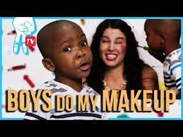 boys do my makeup challenge crazy i