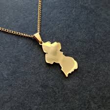 guyana map pendant isura jamii