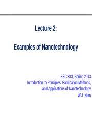 2 Examples Of Nanotechnology Pptx Lecture 2 Examples Of