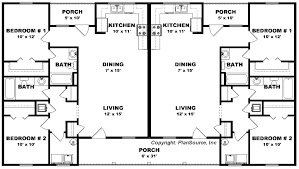 Duplex House Plan J0423 14d