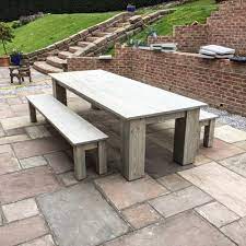 Large 12 Seater Garden Dining Table