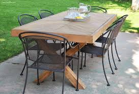 diy outdoor table free plans