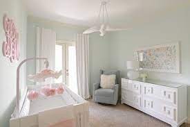nursery contemporary with mint green