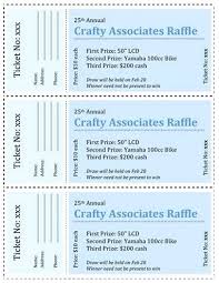 Free Raffle Ticket Templates In Word Mail Merge All Business
