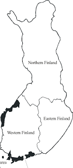 The map shows finland and neighboring countries with international borders, the national capital map of finland, europe. Map Of Finland Showing The Geographic Categorisation Applied In The Download Scientific Diagram