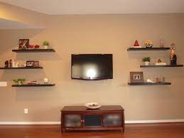 Tv With Floating Shelves