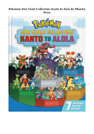 Pdf Pokemon Size Chart Collection Kanto To Alola By