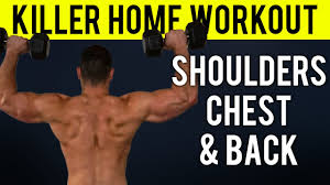 chest and upper back home workout
