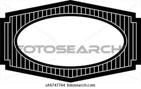 border fancy frame oval clipart