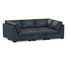 Big Sur Leather Pit Sectional Sofa