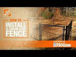 how to install a chain link fence the
